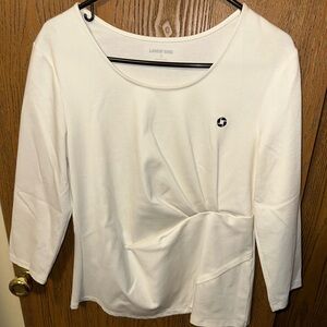 Lands' End JPMorgan Chase Off-White Blouse